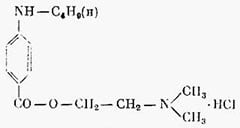 Дикаин - химическая формула
